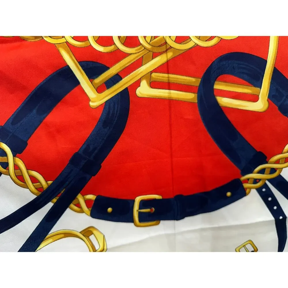Large Square 100% Silk Scarf 34.5